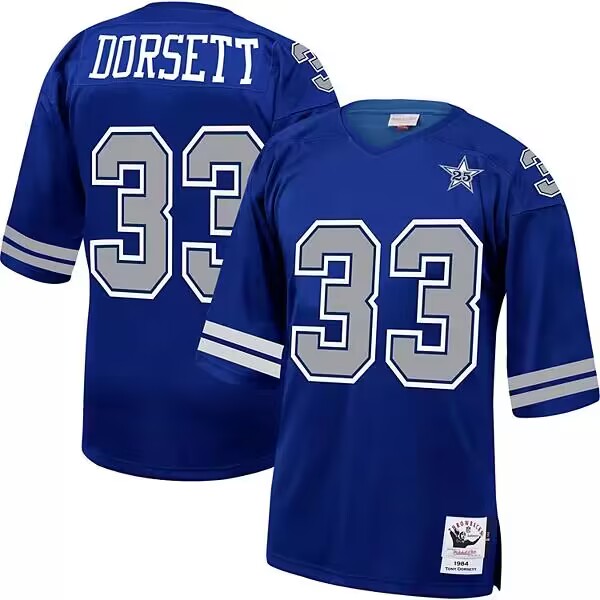 Men's Dallas Cowboys Customized Royal Throwback Stitched Jersey